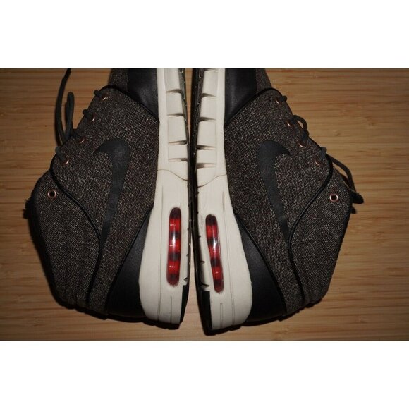 Nike SB Stefan Janoski Max Mid - Tweed Black/Brown - Size 13 - Rare Skate Shoes - Picture 15 of 16